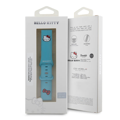 Remen Hello Kitty Silicone Kitty Head za Samsung Galaxy Watch / Huawei Watch 46mm / 45mm / 41mm serije, Plavi.
