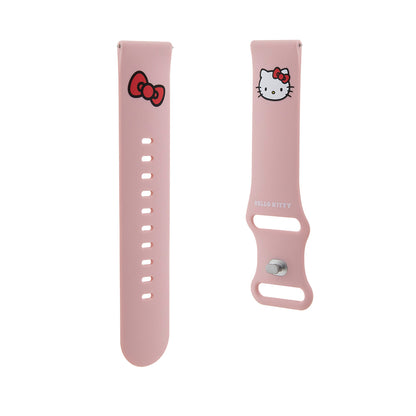 Remen Hello Kitty Silicone Kitty Head za Samsung Galaxy Watch / Huawei Watch 46mm / 45mm / 41mm serije, Roza