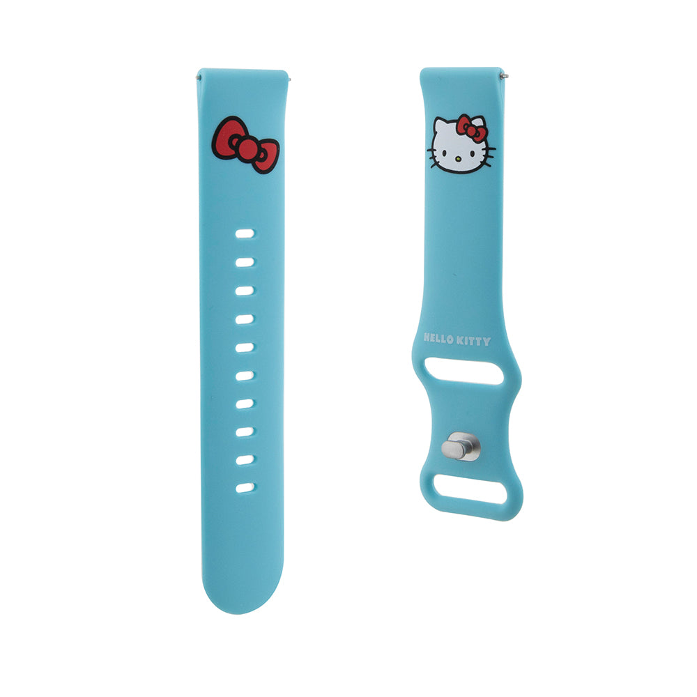 Remen Hello Kitty Silicone Kitty Head za Samsung Galaxy Watch / Huawei Watch Series, Plavi