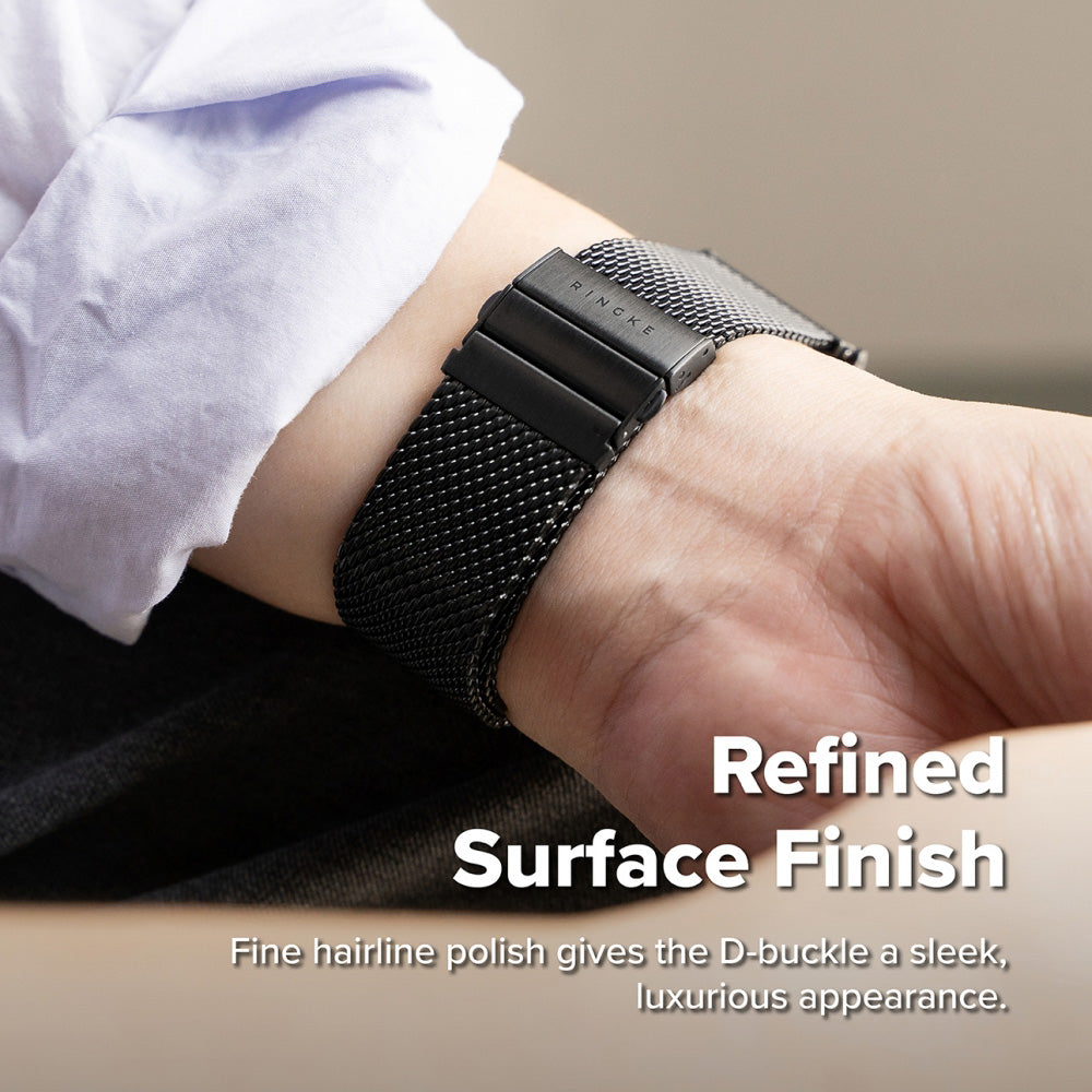 Remen Ringke Metal One Mesh za Samsung Galaxy Watch Ultra2, crna