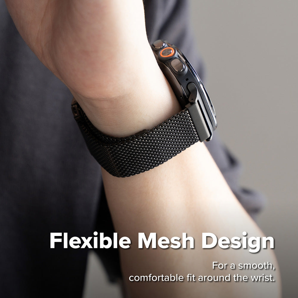 Remen Ringke Metal One Mesh za Samsung Galaxy Watch Ultra2, crna