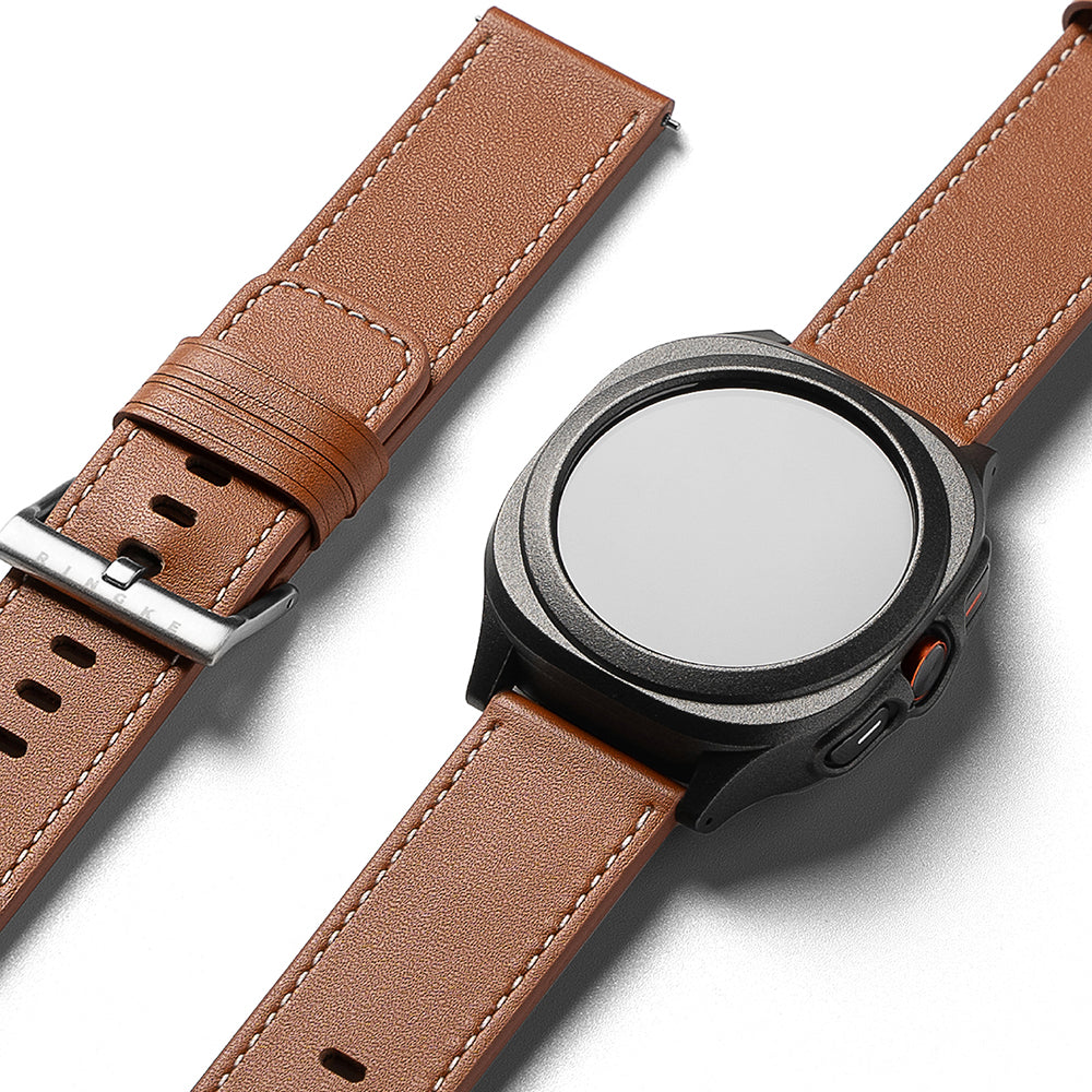 Remen Ringke One Basic Bold za Fossil Watch / Mobvoi Watch / Suunto Watch serije, 24mm, smeđi