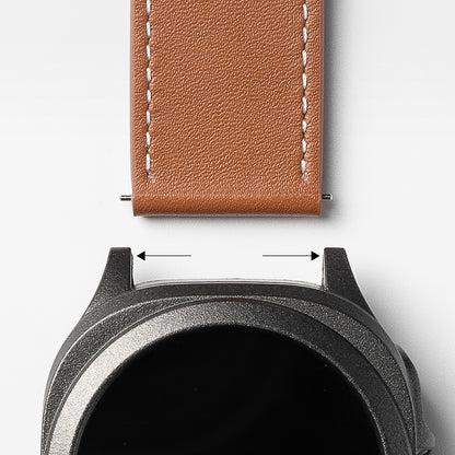 Remen Ringke One Basic Bold za Fossil Watch / Mobvoi Watch / Suunto Watch serije, 24mm, smeđi