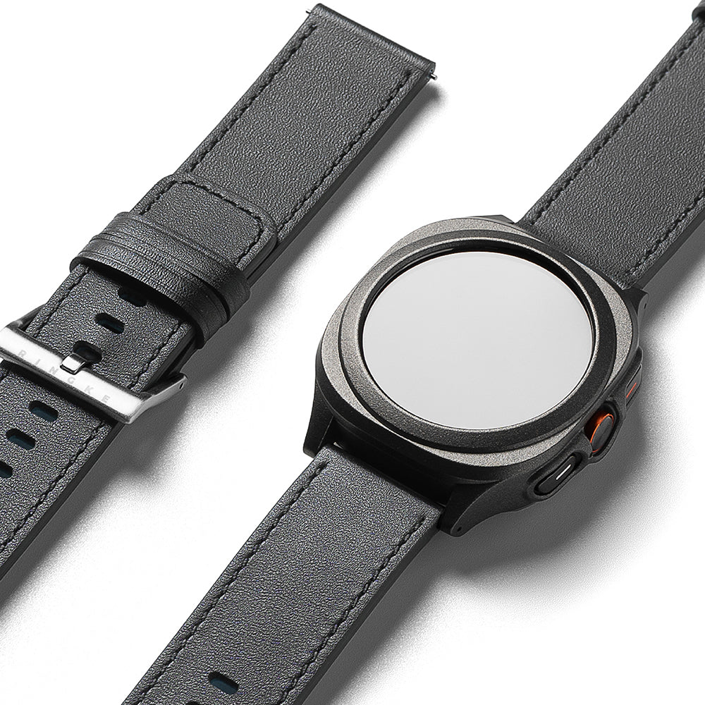 Remen Ringke One Basic Bold za Fossil Watch / Mobvoi Watch / Suunto Watch serije, 24mm, Crni