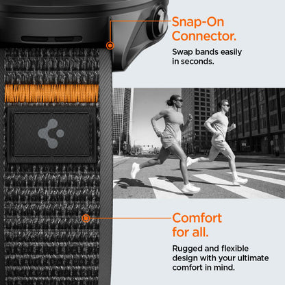 Remen Spigen Athlex Air 2 za Garmin Watch Venu / Forerunner Series, 22mm, Crno Narančasta AMP11425