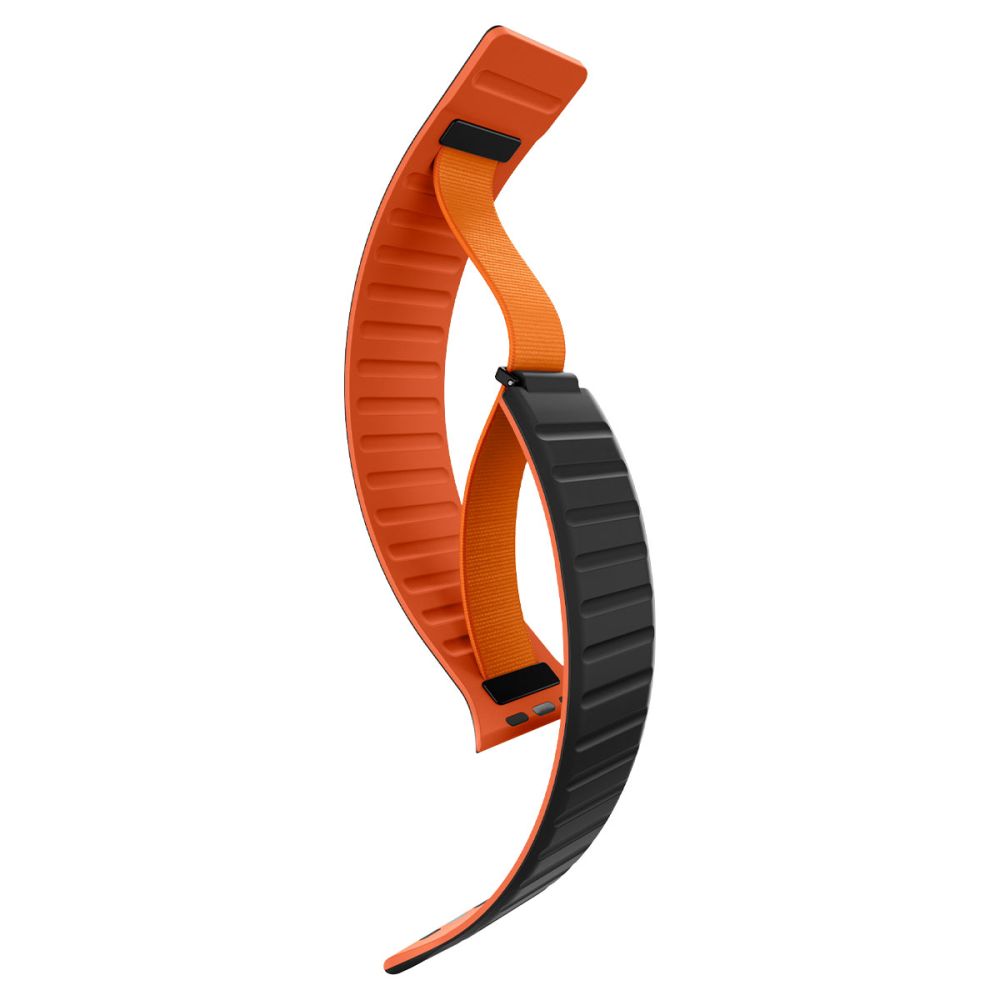 Spigen Athlex Air M remen za Apple Watch 49mm / 46mm / 45mm / 44mm Series, Crno Narančasta AMP11534