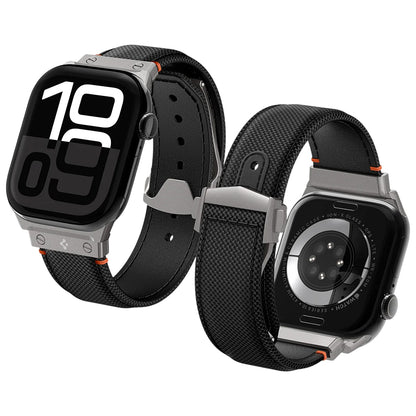 Spigen Classic Fit remen za Apple Watch 49mm / 46mm / 45mm / 44mm / 42mm Series, Crna AMP09304