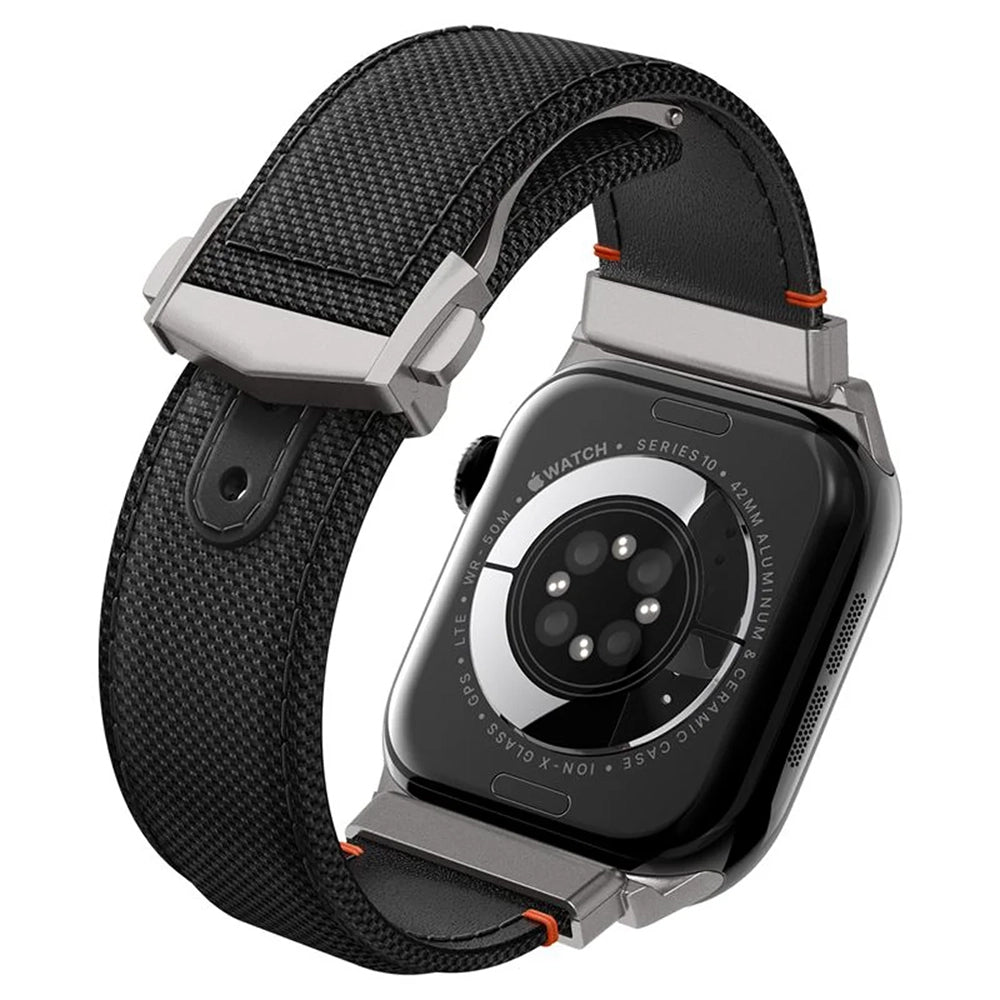 Spigen Classic Fit remen za Apple Watch 49mm / 46mm / 45mm / 44mm / 42mm Series, Crna AMP09304