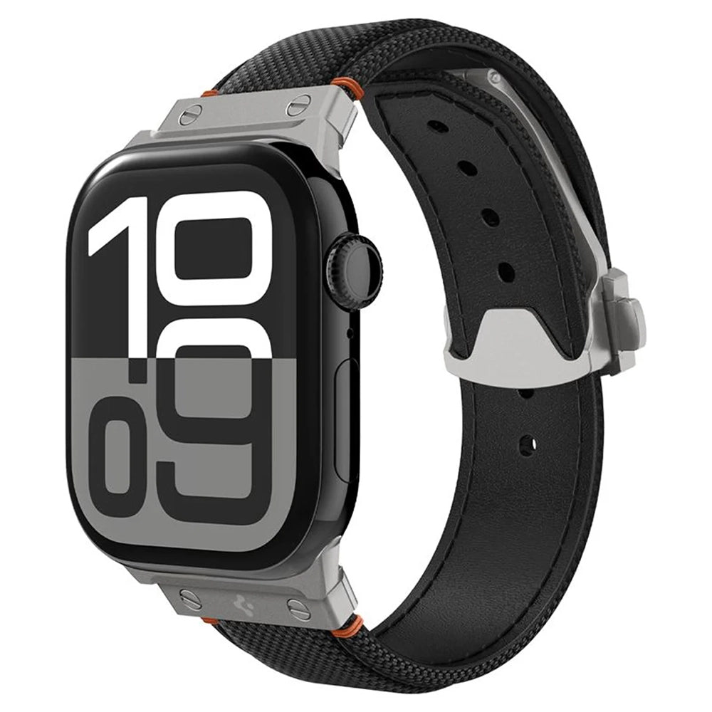 Spigen Classic Fit remen za Apple Watch 49mm / 46mm / 45mm / 44mm / 42mm Series, Crna AMP09304