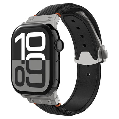 Spigen Classic Fit remen za Apple Watch 49mm / 46mm / 45mm / 44mm / 42mm Series, Crna AMP09304