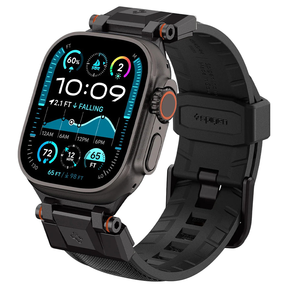 Spigen DuraPro Armor remen za Apple Watch 49mm / 46mm / 45mm / 44mm / 42mm Series, Crna AMP06065