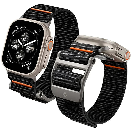 Spigen DuraPro Flex remen za Apple Watch 49mm / 46mm / 45mm / 44mm Series, Crna AMP05981
