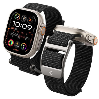 Spigen DuraPro Flex remen za Apple Watch 49mm / 46mm / 45mm / 44mm Series, Crna AMP02465