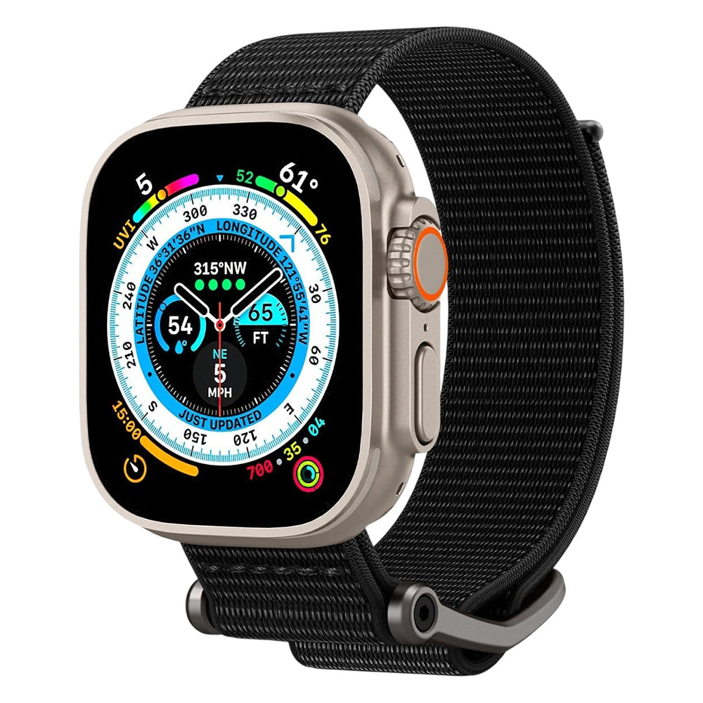 Spigen DuraPro Flex remen za Apple Watch 49mm / 46mm / 45mm / 44mm Series, Crna AMP02465