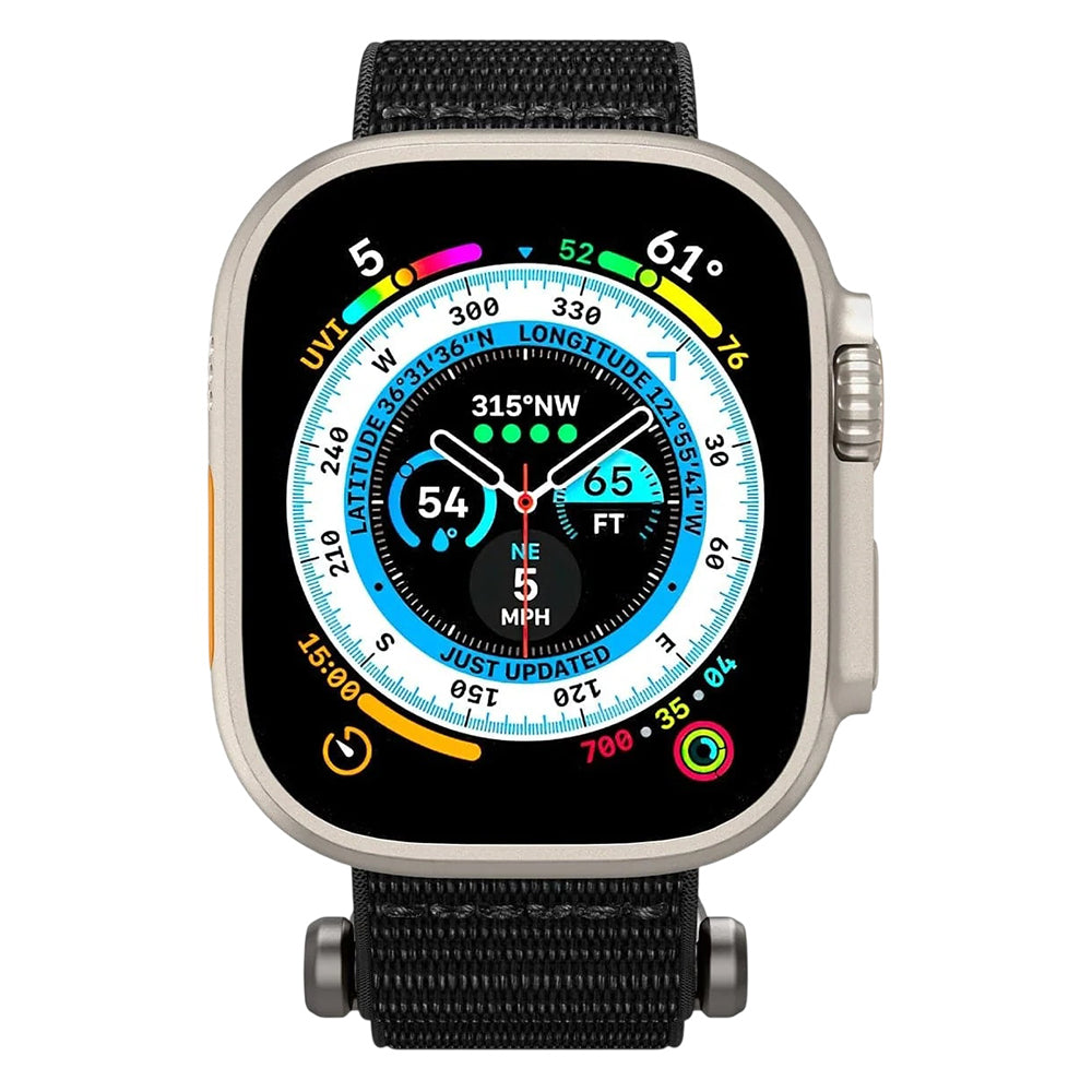 Spigen DuraPro Flex remen za Apple Watch 49mm / 46mm / 45mm / 44mm Series, Crna AMP02465