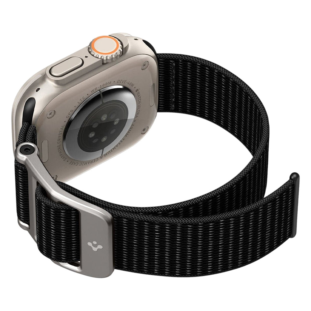 Spigen DuraPro Flex remen za Apple Watch 49mm / 46mm / 45mm / 44mm Series, Crna AMP02465