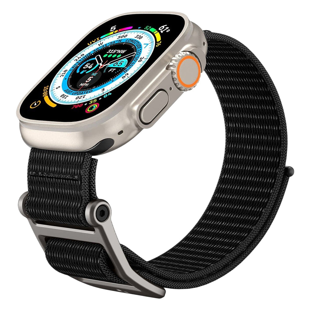 Spigen DuraPro Flex remen za Apple Watch 49mm / 46mm / 45mm / 44mm Series, Crna AMP02465