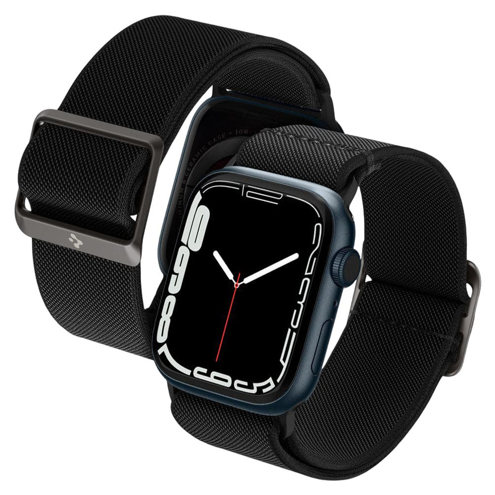 Spigen Lite Fit remen za Apple Watch 42mm / 41mm / 40mm Series, Crna AMP02290