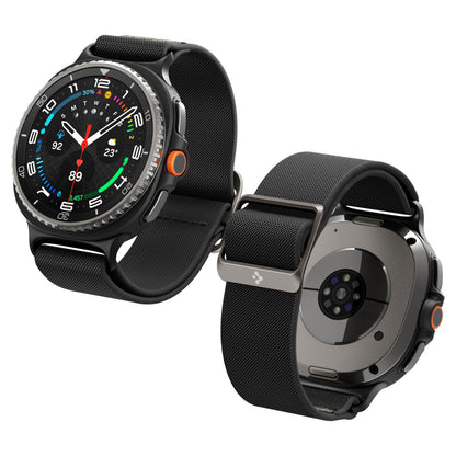 Remen Spigen Lite Fit za Samsung Galaxy Watch8 / Watch8 Classic seriju, Crni
