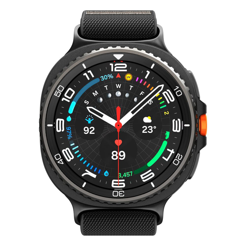 Remen Spigen Lite Fit za Samsung Galaxy Watch8 / Watch8 Classic seriju, Crni
