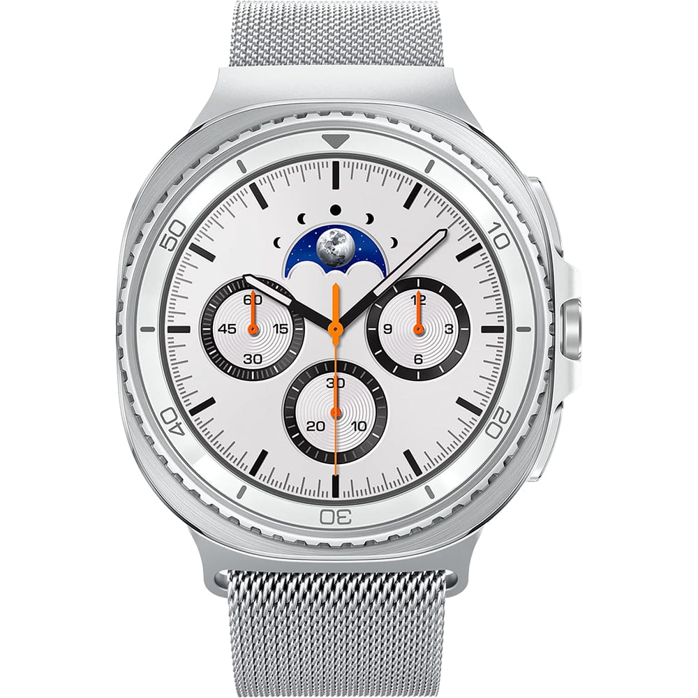 Spigen Metal Fit remen za Samsung Galaxy Watch9 / Watch8 / Watch8 Classic Series, Srebrna AMP10121
