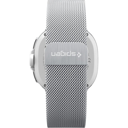 Spigen Metal Fit remen za Samsung Galaxy Watch9 / Watch8 / Watch8 Classic Series, Srebrna AMP10121