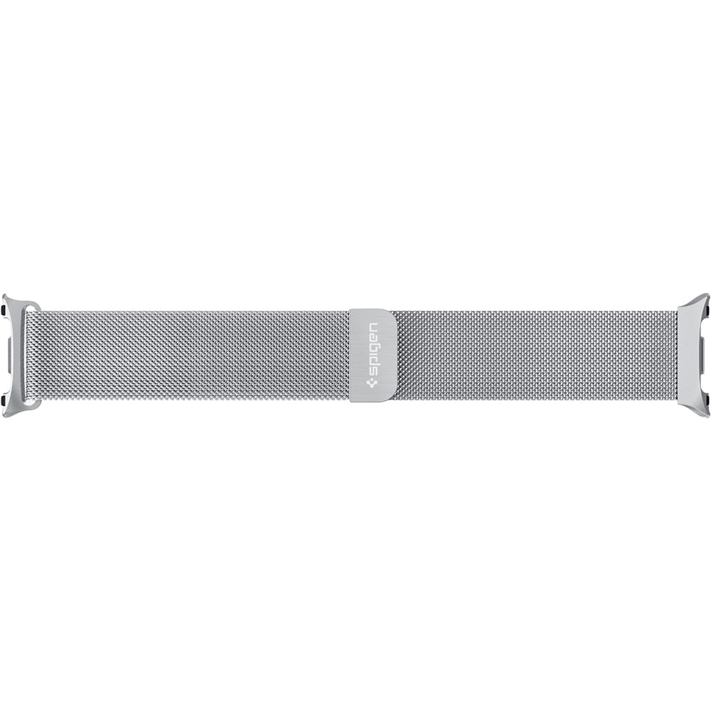 Spigen Metal Fit remen za Samsung Galaxy Watch9 / Watch8 / Watch8 Classic Series, Srebrna AMP10121