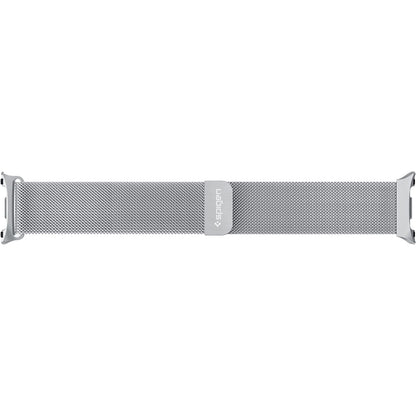 Spigen Metal Fit remen za Samsung Galaxy Watch9 / Watch8 / Watch8 Classic Series, Srebrna AMP10121