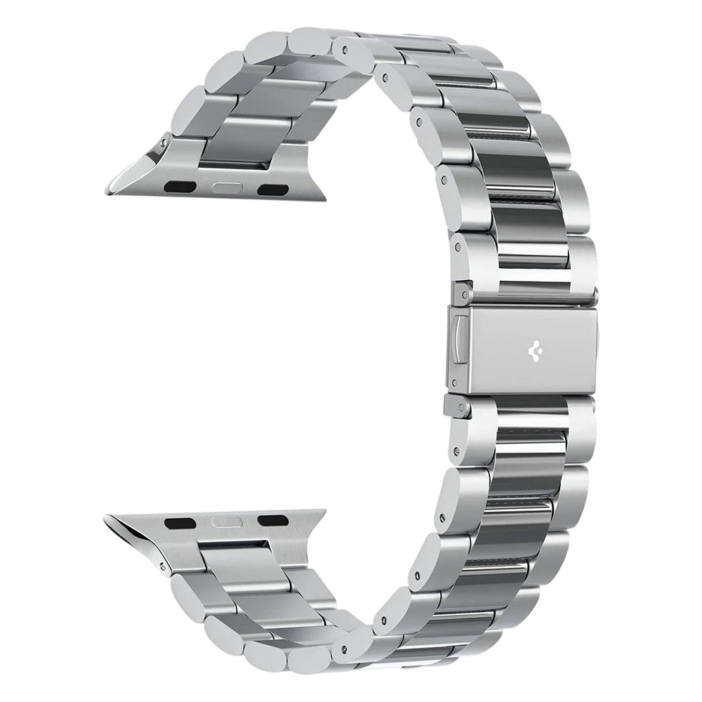 Spigen Modern Fit 316L remen za Apple Watch 49mm / 46mm / 45mm / 44mm / 42mm Series, Srebrna AMP06356