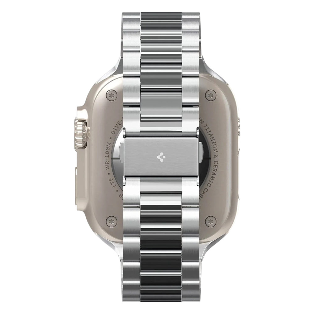 Spigen Modern Fit 316L remen za Apple Watch 49mm / 46mm / 45mm / 44mm / 42mm Series, Srebrna AMP06356