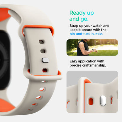Remen Spigen Nano Pop za Apple Watch 42mm / 41mm / 40mm / 38mm serije, Bež