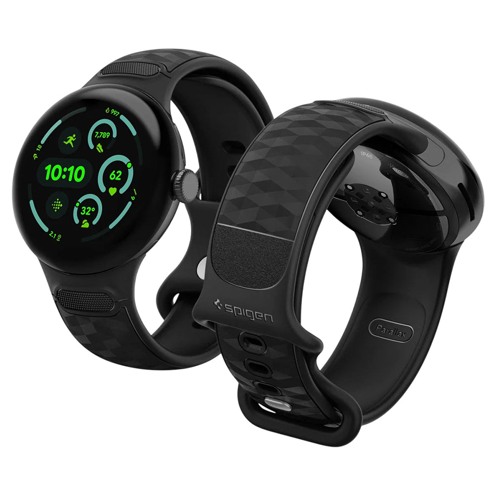 Spigen Parallax remen za Google Pixel Watch 45mm Series, Mat Crna AMP10192