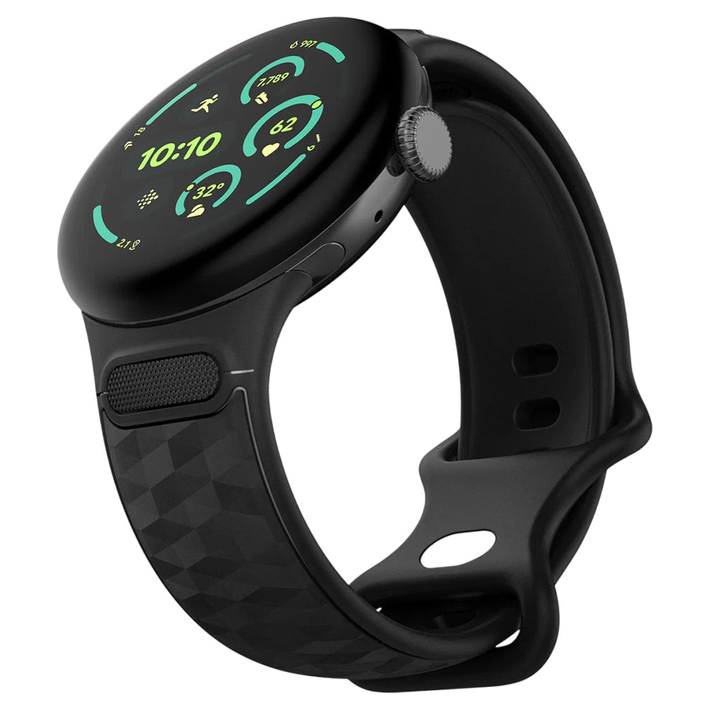 Spigen Parallax remen za Google Pixel Watch 45mm Series, Mat Crna AMP10192