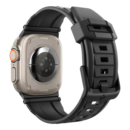 Spigen Rugged remen za Apple Watch 49mm / 46mm / 45mm / 44mm / 42mm Series, Crna AMP07105