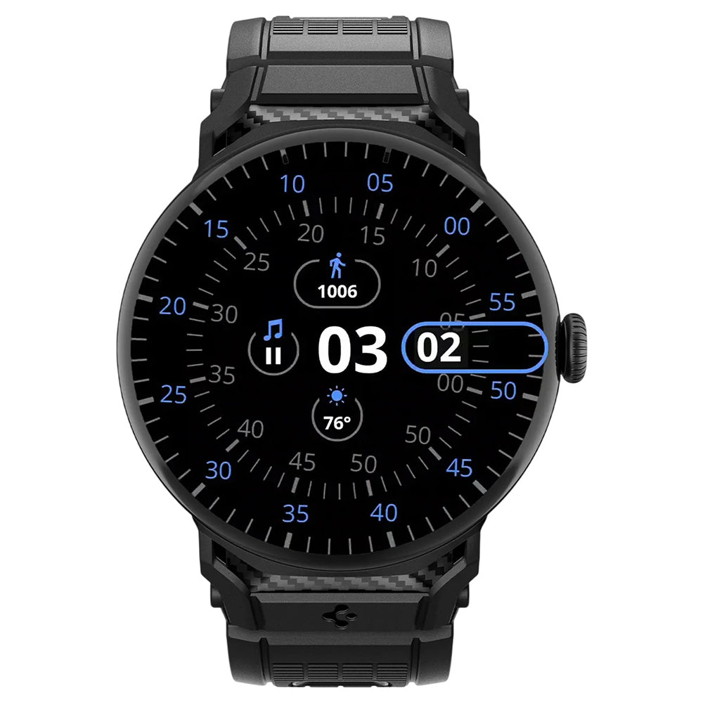 Spigen Rugged remen za Google Pixel Watch 45mm Series, Crna AMP07600