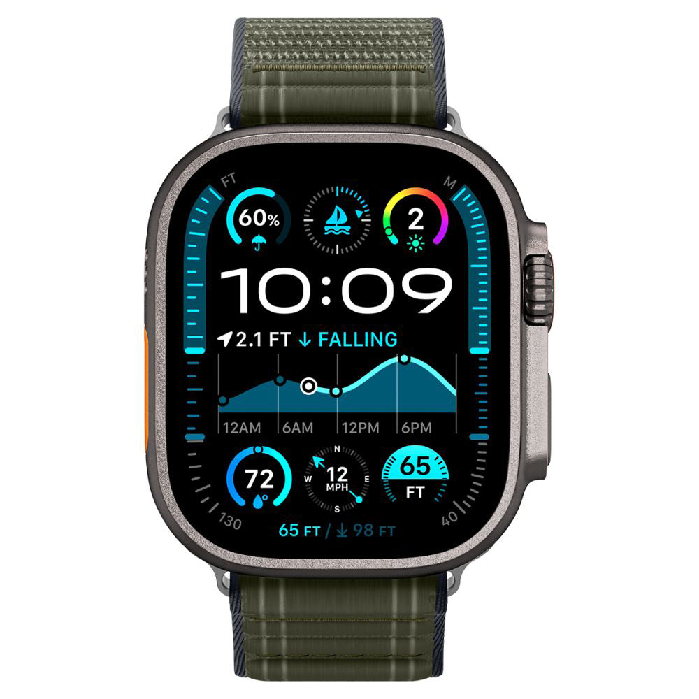 Remen Spigen WBF0 za Apple Watch 49mm / 46mm / 45mm / 44mm serije, Zelena