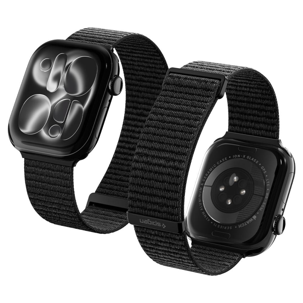 Remen Spigen WBF01 za Apple Watch 49mm / 46mm / 45mm / 44mm Series, Crna AMP11833