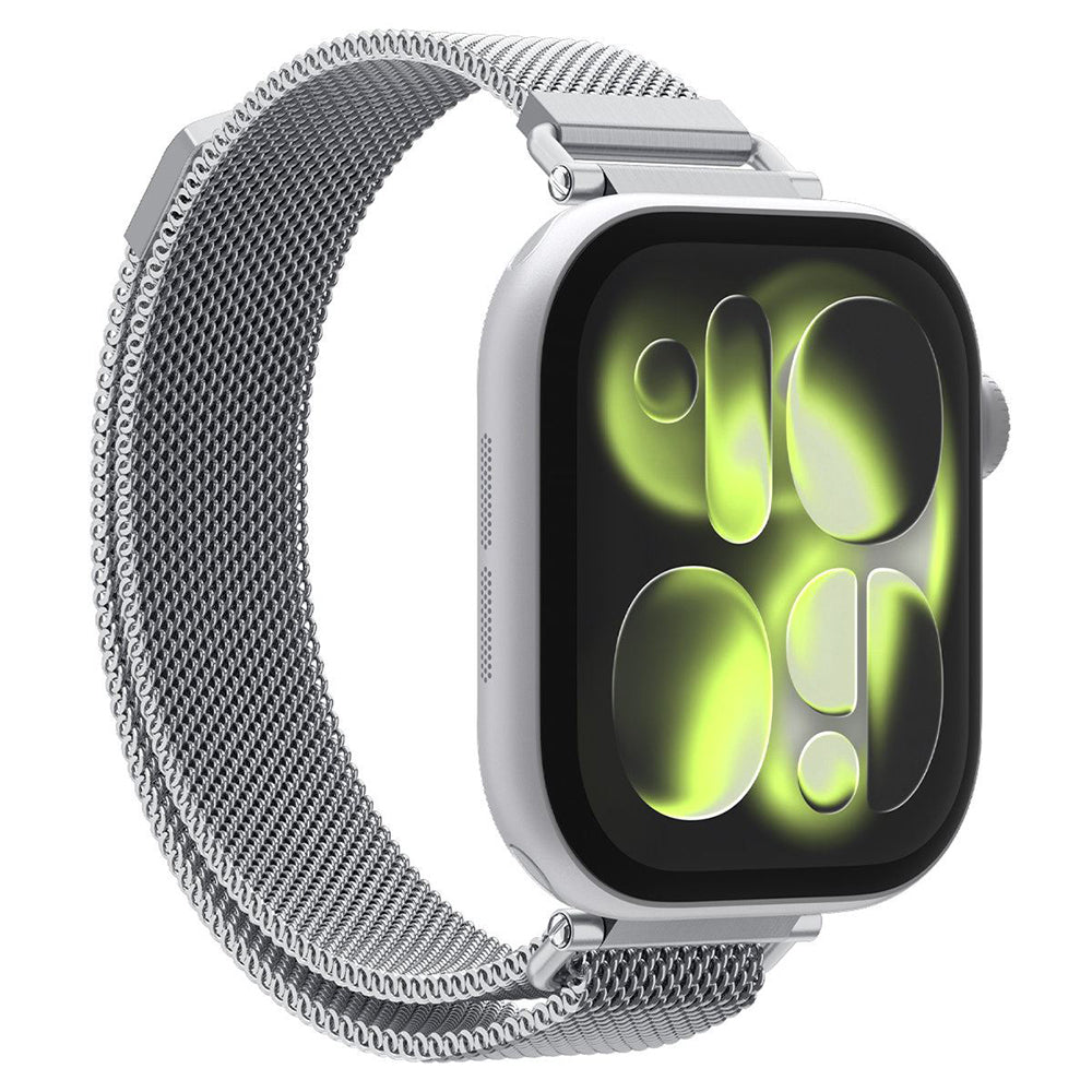 Spigen WBM4 remen za Apple Watch 42mm / 41mm / 40mm Series, Srebrna AMP10498
