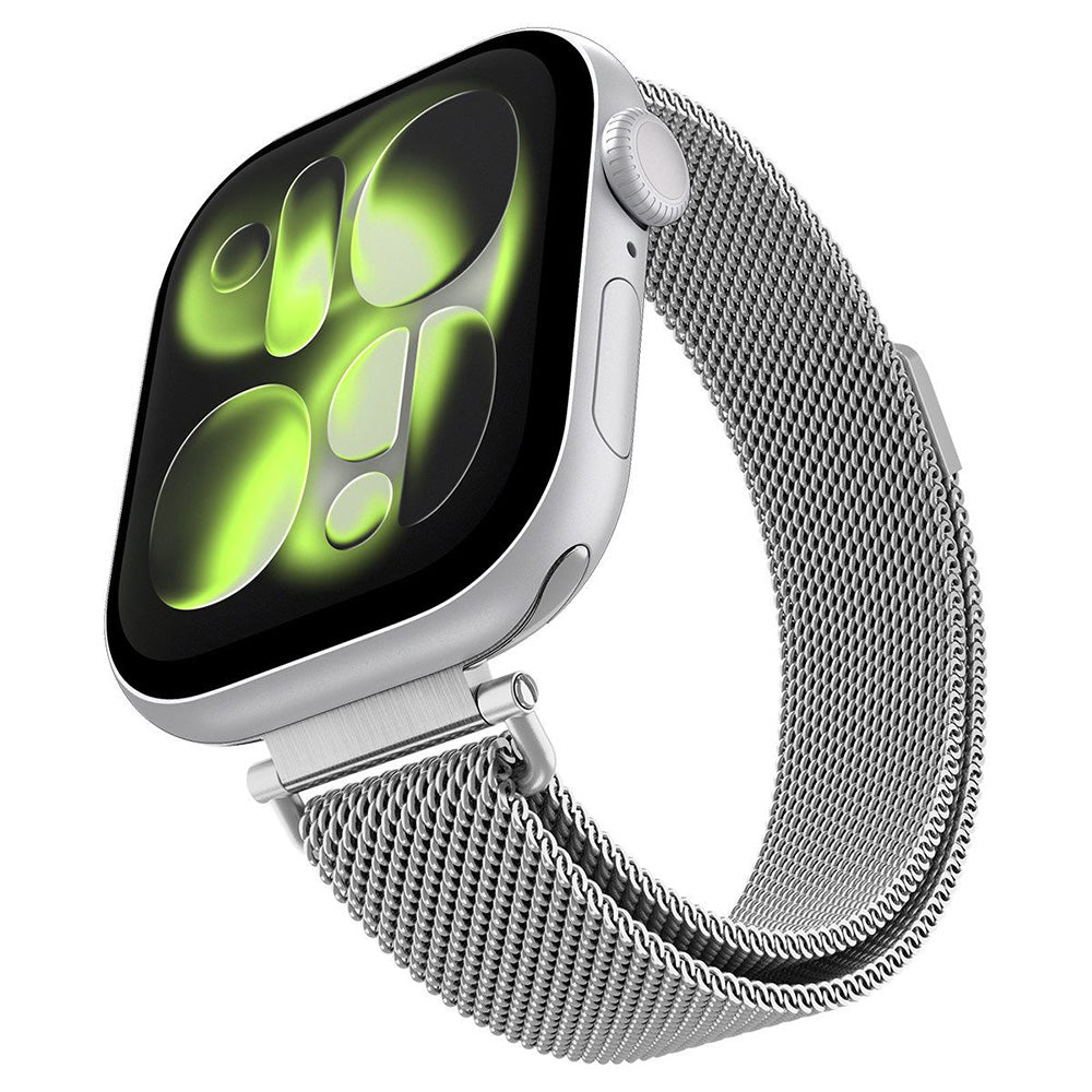 Spigen WBM4 remen za Apple Watch 42mm / 41mm / 40mm Series, Srebrna AMP10498