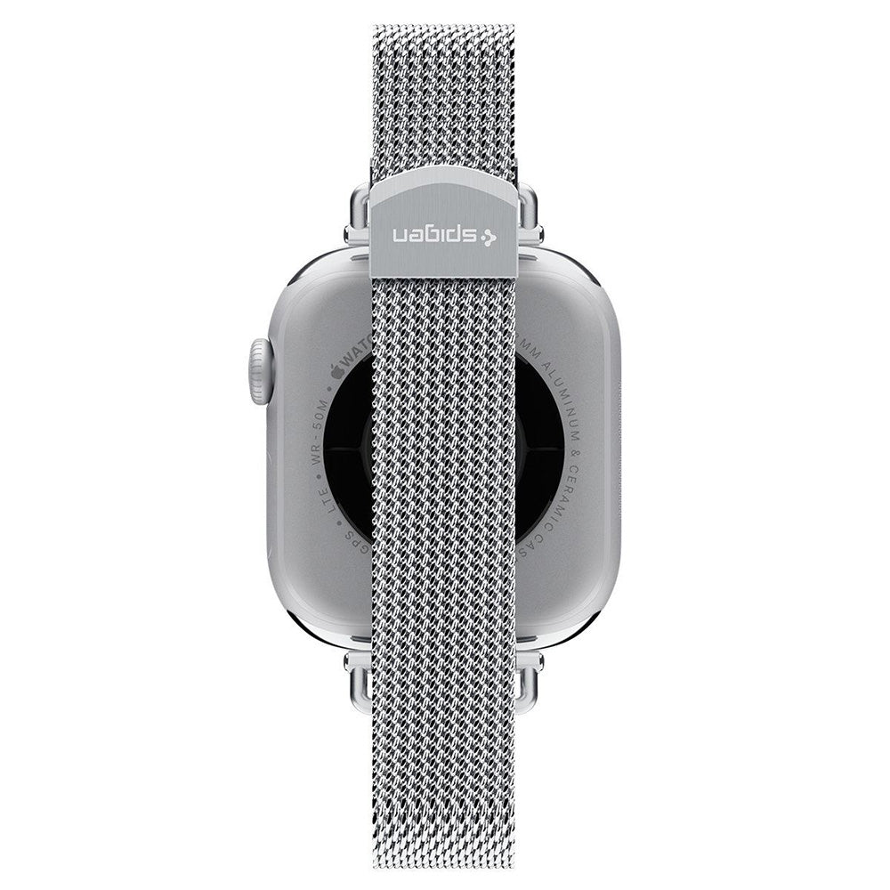Spigen WBM4 remen za Apple Watch 42mm / 41mm / 40mm Series, Srebrna AMP10498