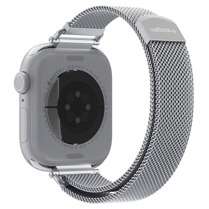 Spigen WBM4 remen za Apple Watch 42mm / 41mm / 40mm Series, Srebrna AMP10498