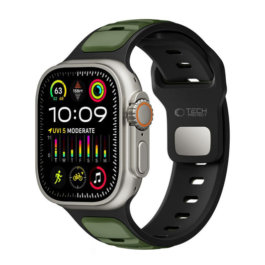 Remen Tech-Protect Iconband Line za Apple Watch 49mm / 46mm / 45mm / 44mm serije, Zelen