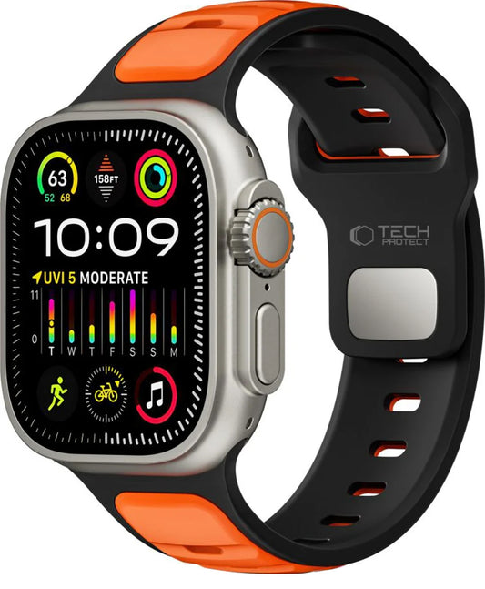 Remen Tech-Protect Iconband Line za Apple Watch 49mm / 46mm / 45mm / 44mm serije, Narančasti