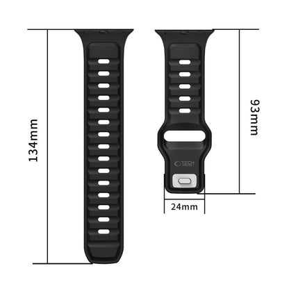 Remen Tech-Protect Iconband Line za Apple Watch 49mm / 46mm / 45mm / 44mm serije, Crni