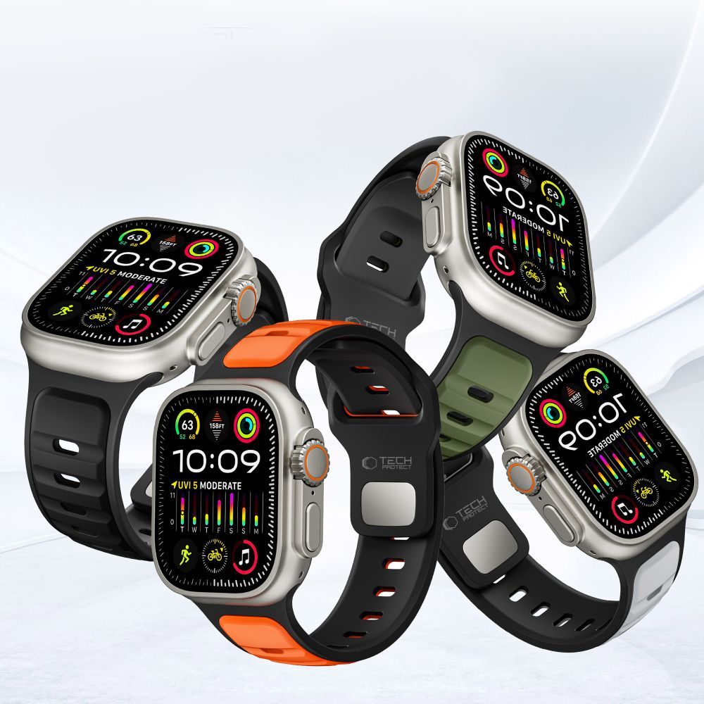 Remen Tech-Protect Iconband Line za Apple Watch 49mm / 46mm / 45mm / 44mm serije, Zelen