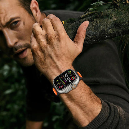 Remen Tech-Protect Iconband Line za Apple Watch 49mm / 46mm / 45mm / 44mm serije, Crni