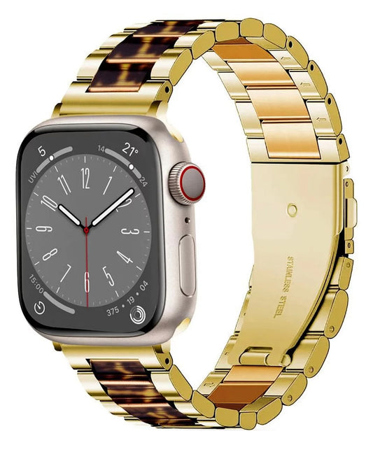 Remen Tech-Protect Modern Leopard za Apple Watch 42mm / 41mm / 40mm seriju, Zlatni