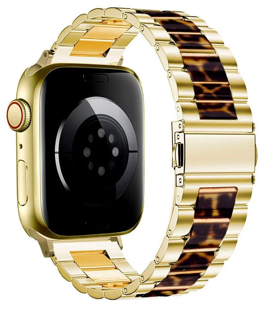 Remen Tech-Protect Modern Leopard za Apple Watch 42mm / 41mm / 40mm seriju, Zlatni