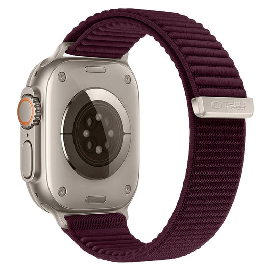 Remen Tech-Protect NylonLoop za Apple Watch 49 mm / 46 mm / 45 mm / 44 mm Series, bordo boje