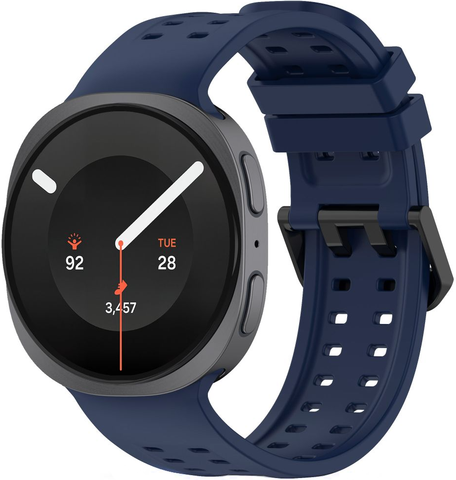Tech-Protect Silicone Air remen za Samsung Galaxy Watch9 / Watch8 / Watch8 Classic Series, Tamnoplava